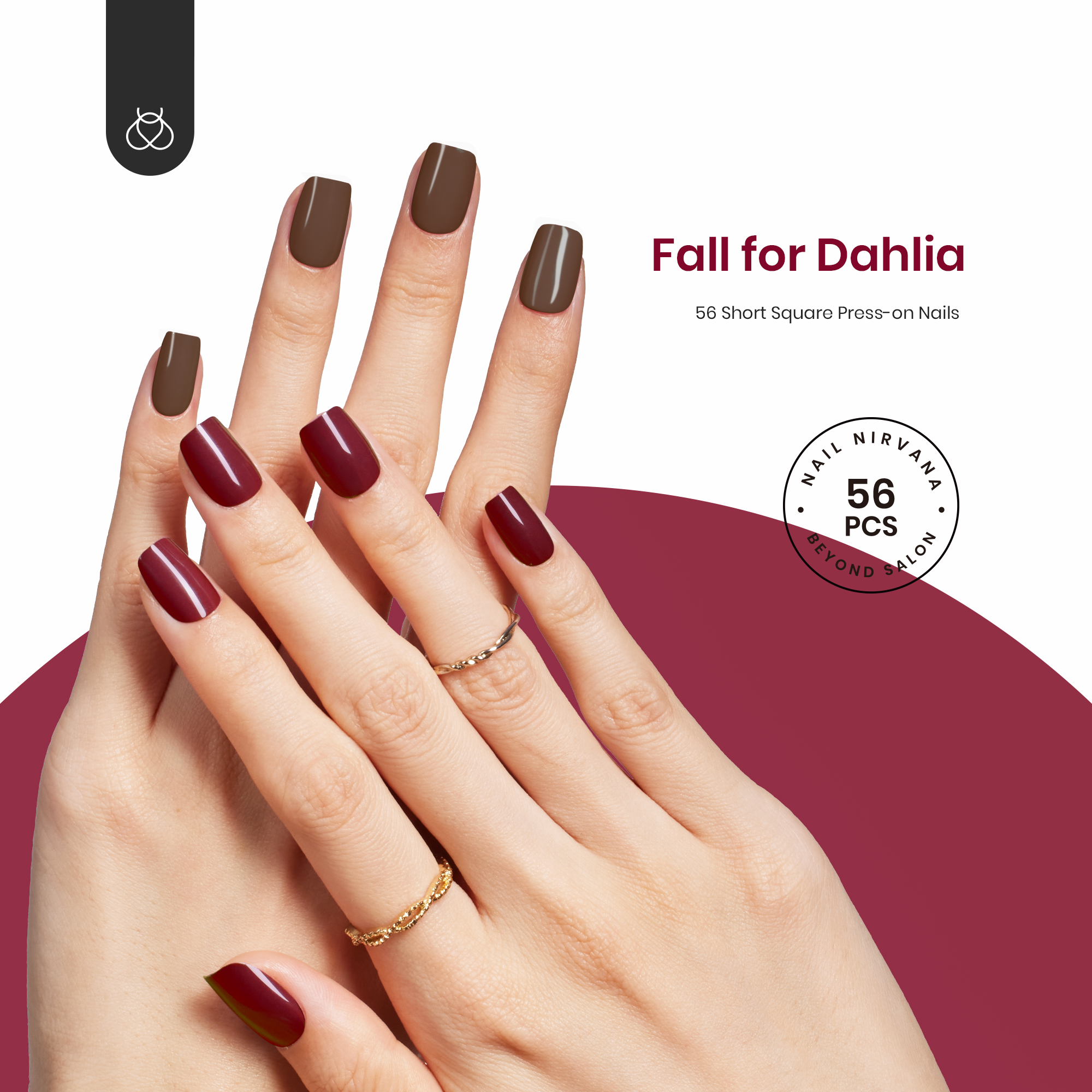 Fall for Dahlia - Press On Nails