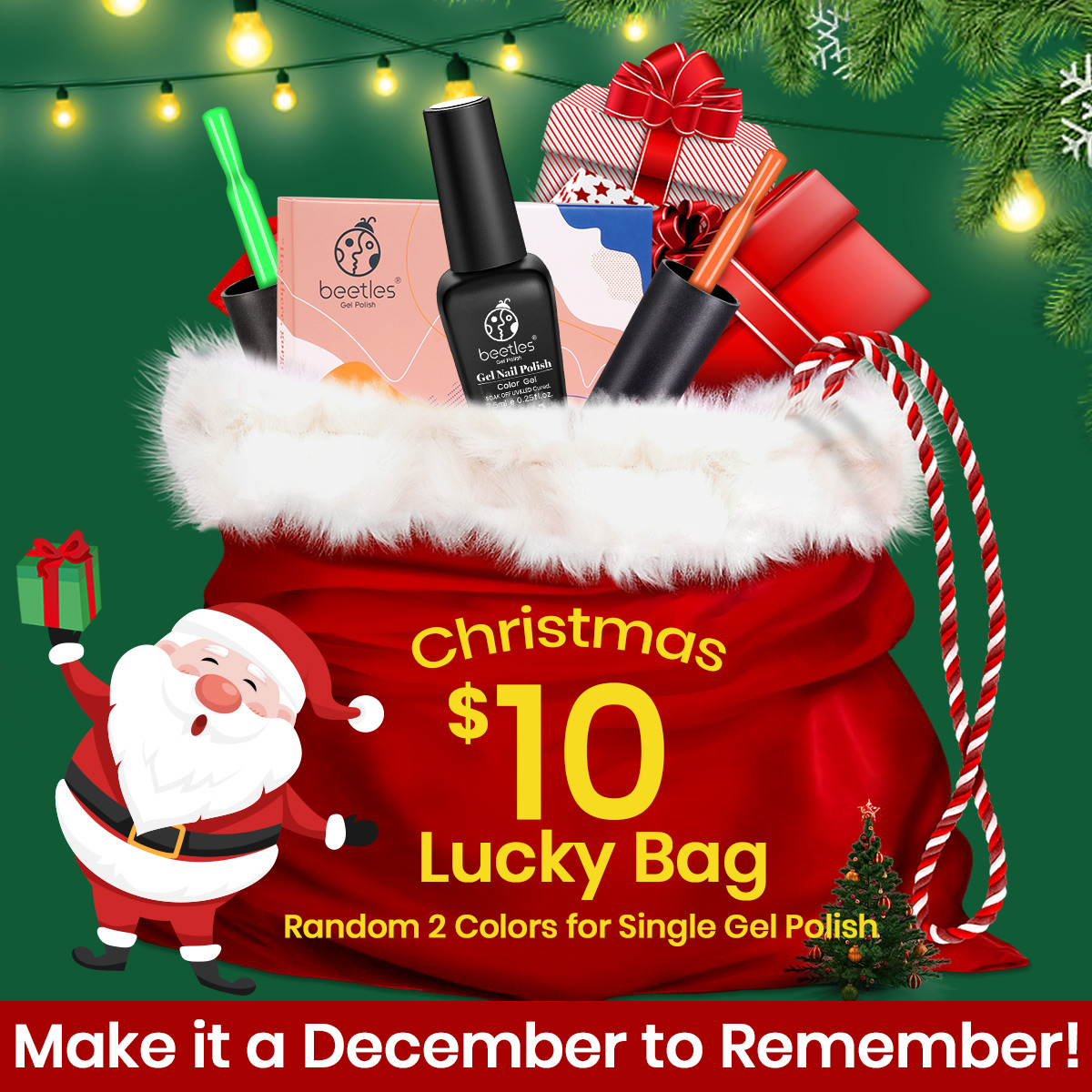 Christmas Perfect Gift: Gel Polish Super Lucky Bag (Limited One Purchase for Each Items)
