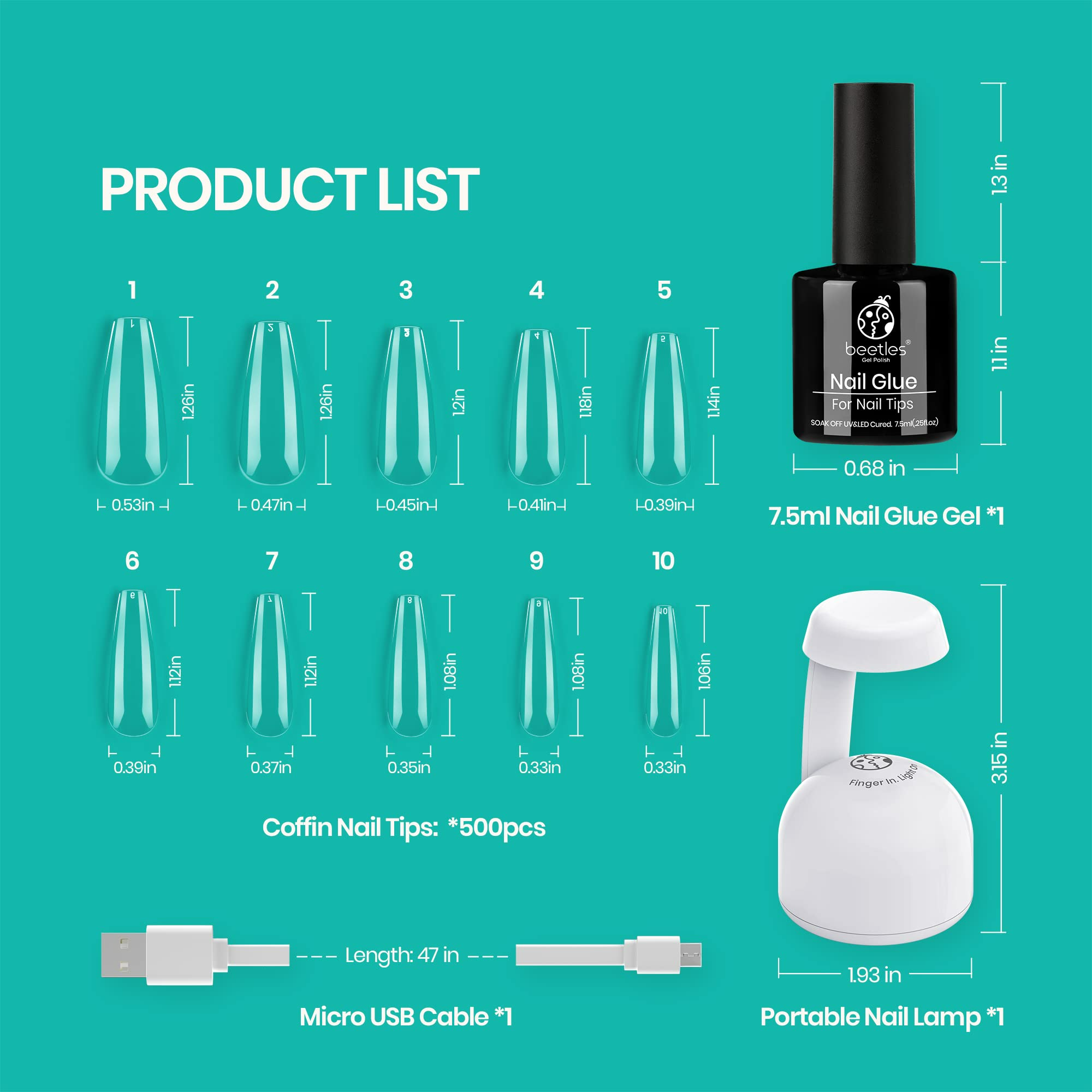 Beetles Nail Glue Kit: All-in-One Solution for Perfect Glue-On Nails