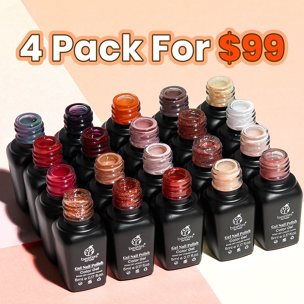 Pick any 4 Pack For $99 | 20 Gel Polish Colors Set with Top and Base Coat