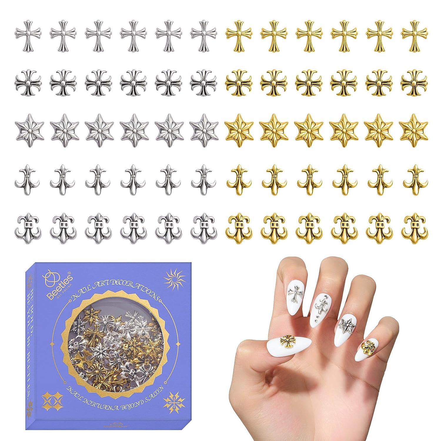 HOLIDAY Nail Decals Happy Easter Egg Yellow Lily Easter Cross - Etsy