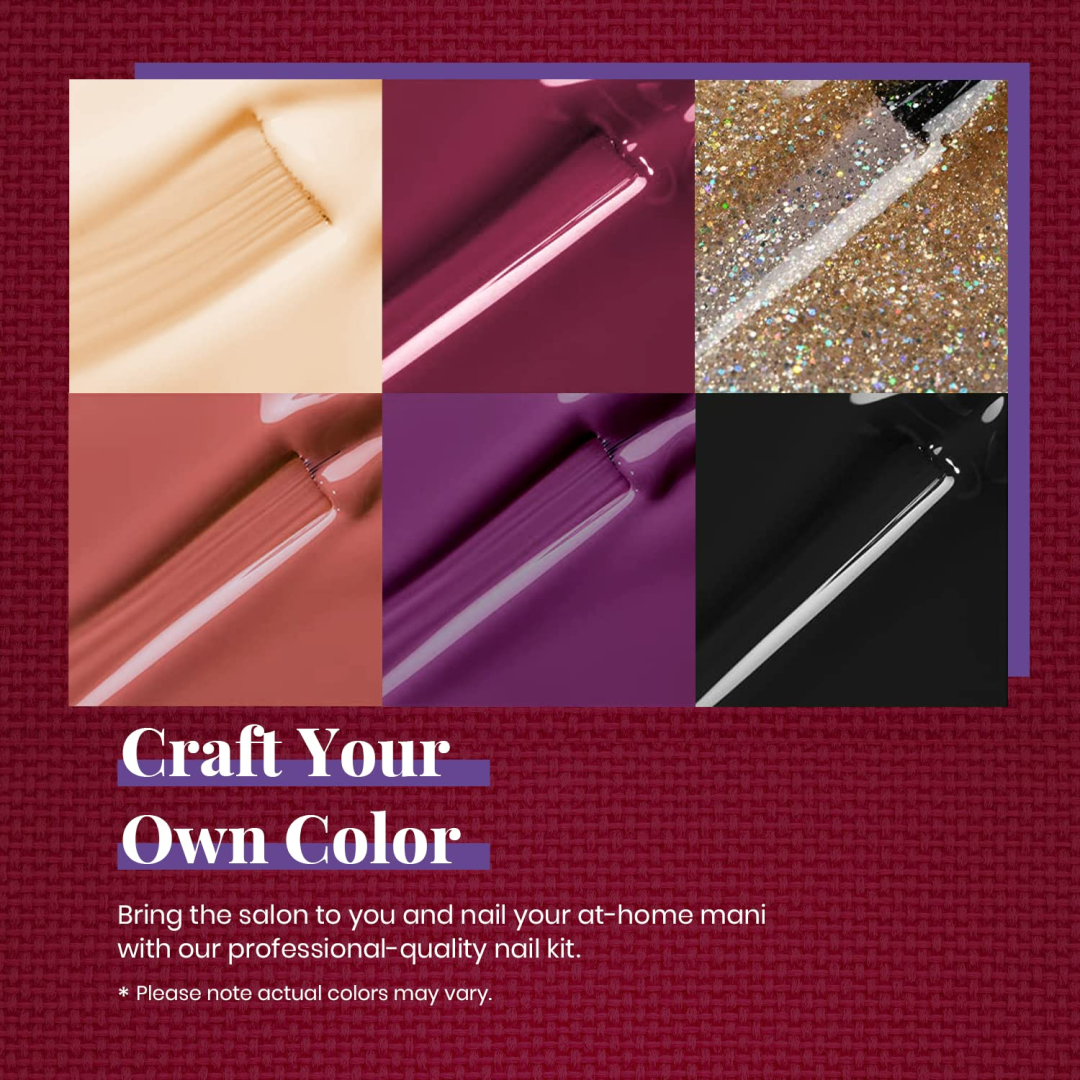 Beetles Gel Nail Polish Kit with U V Light 48W LED Nail Lamp 010