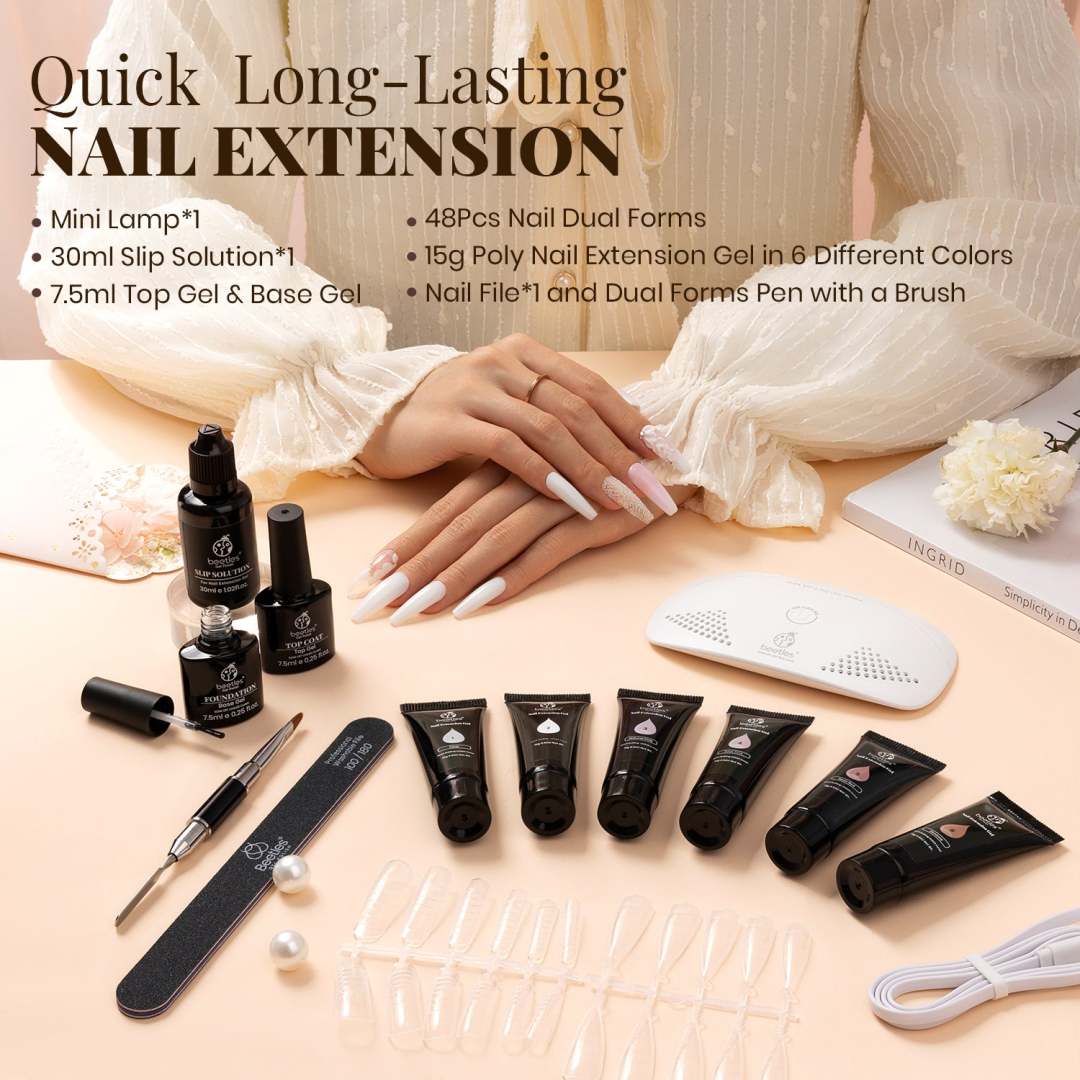 Beetles Poly Extension Gel Nail Kit Nail Builder Gel Nail Enhancement