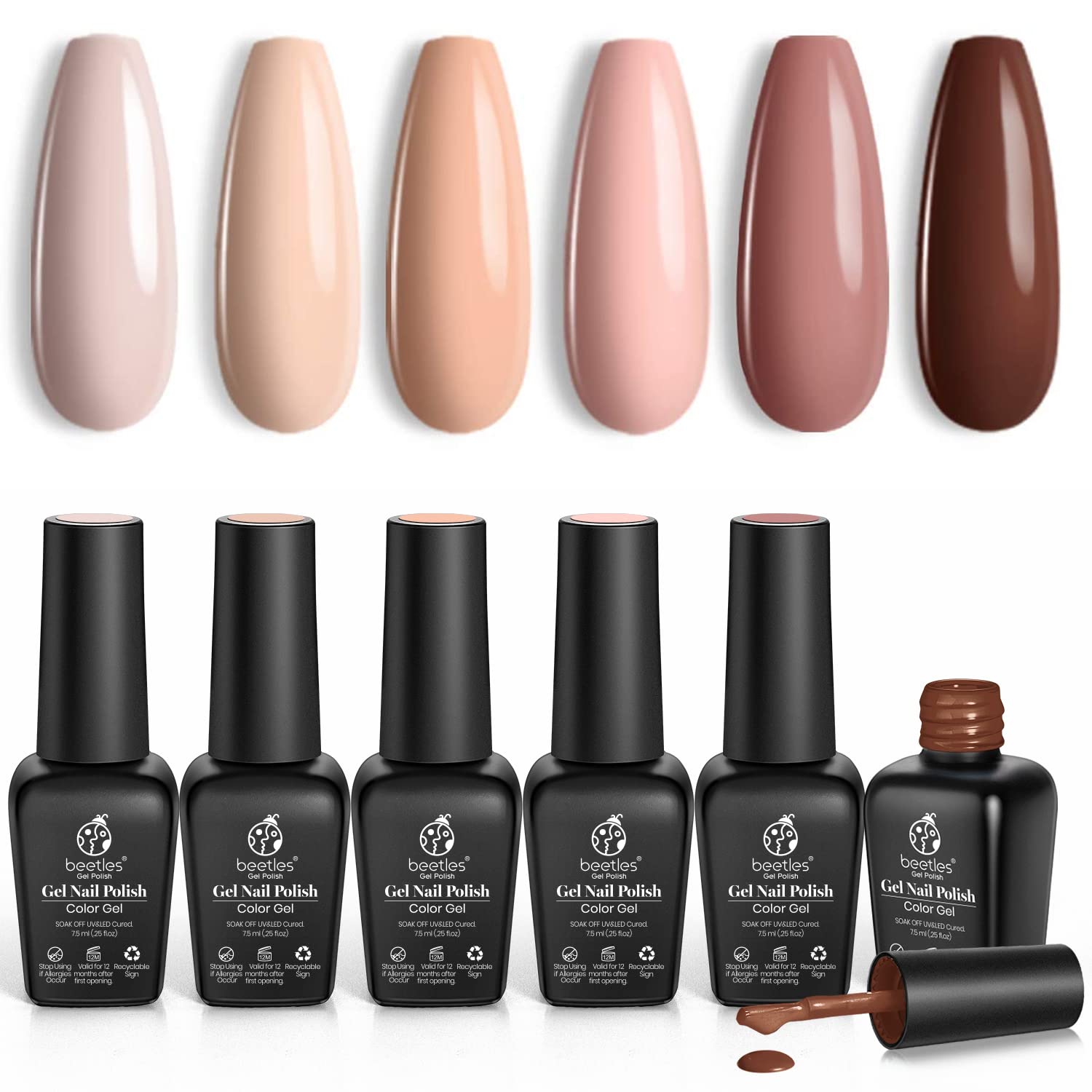 Skin Tones | Gel Polish 6 Colors Set