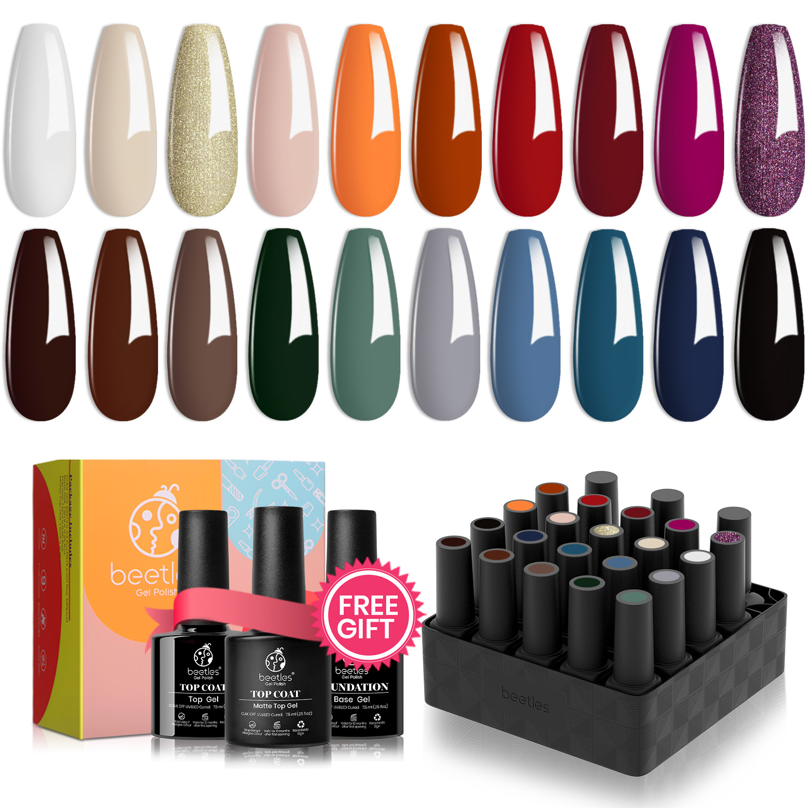 Glowing Attraction | Gel Polish 20 Colors Set