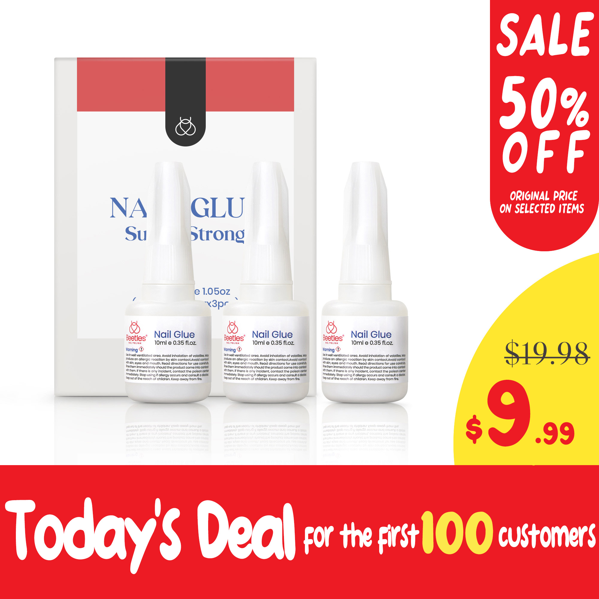 Super Strong Nail Bond for Nail Tips #016-10ml*3