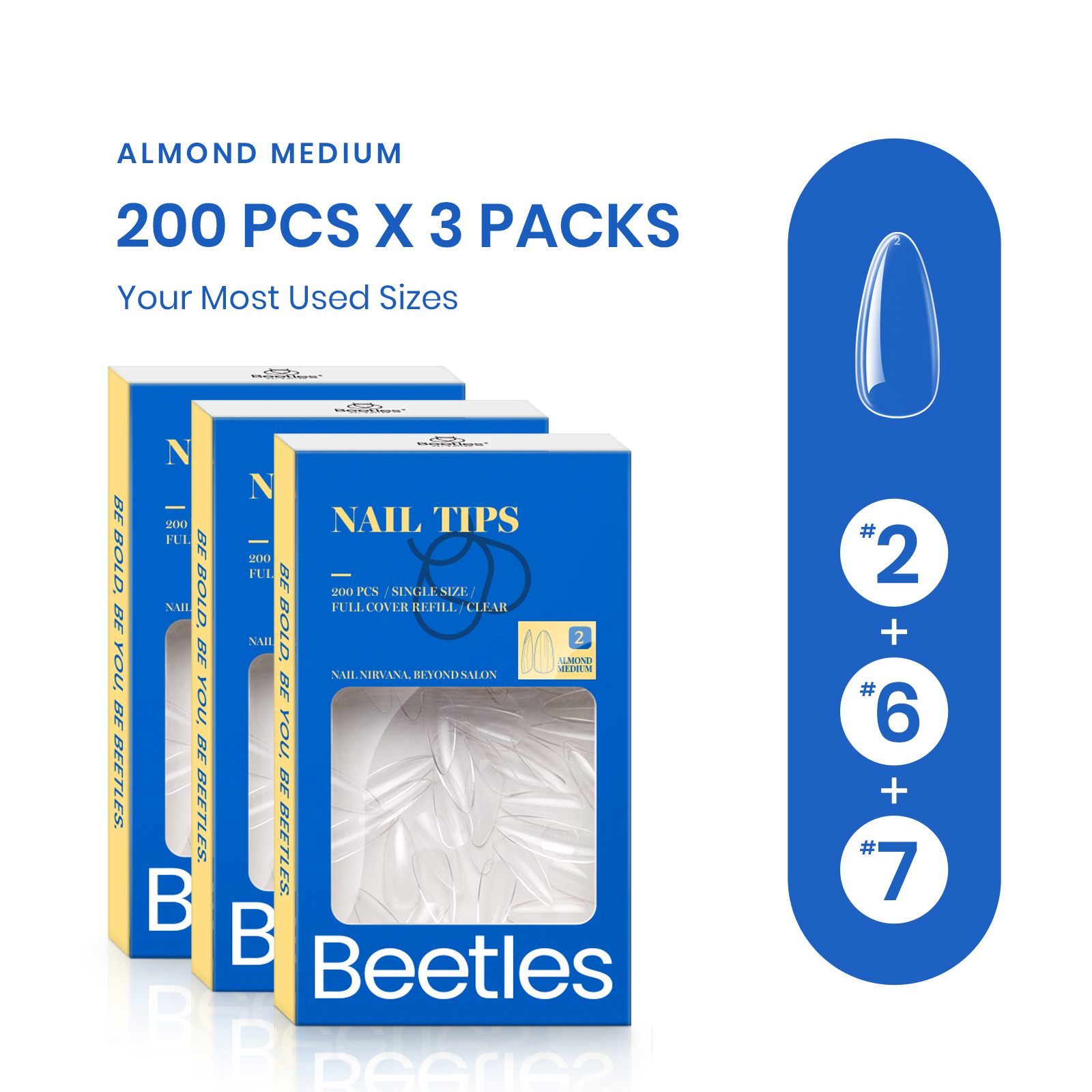Beetles Gel Nail Tips Kit Beetles gel x Salon Quality & Affordable Softer & Resilient Premium PMMA MaterialsThinner Cuticle Contact Area Thicker Toward The Tip