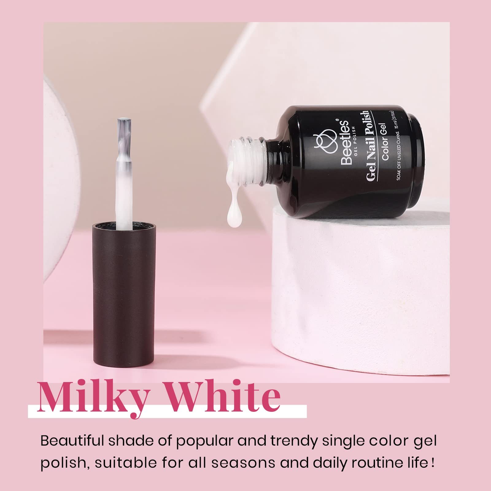 Milky White #a732 |15ml Gel Polish - Beetles Gel Polish
