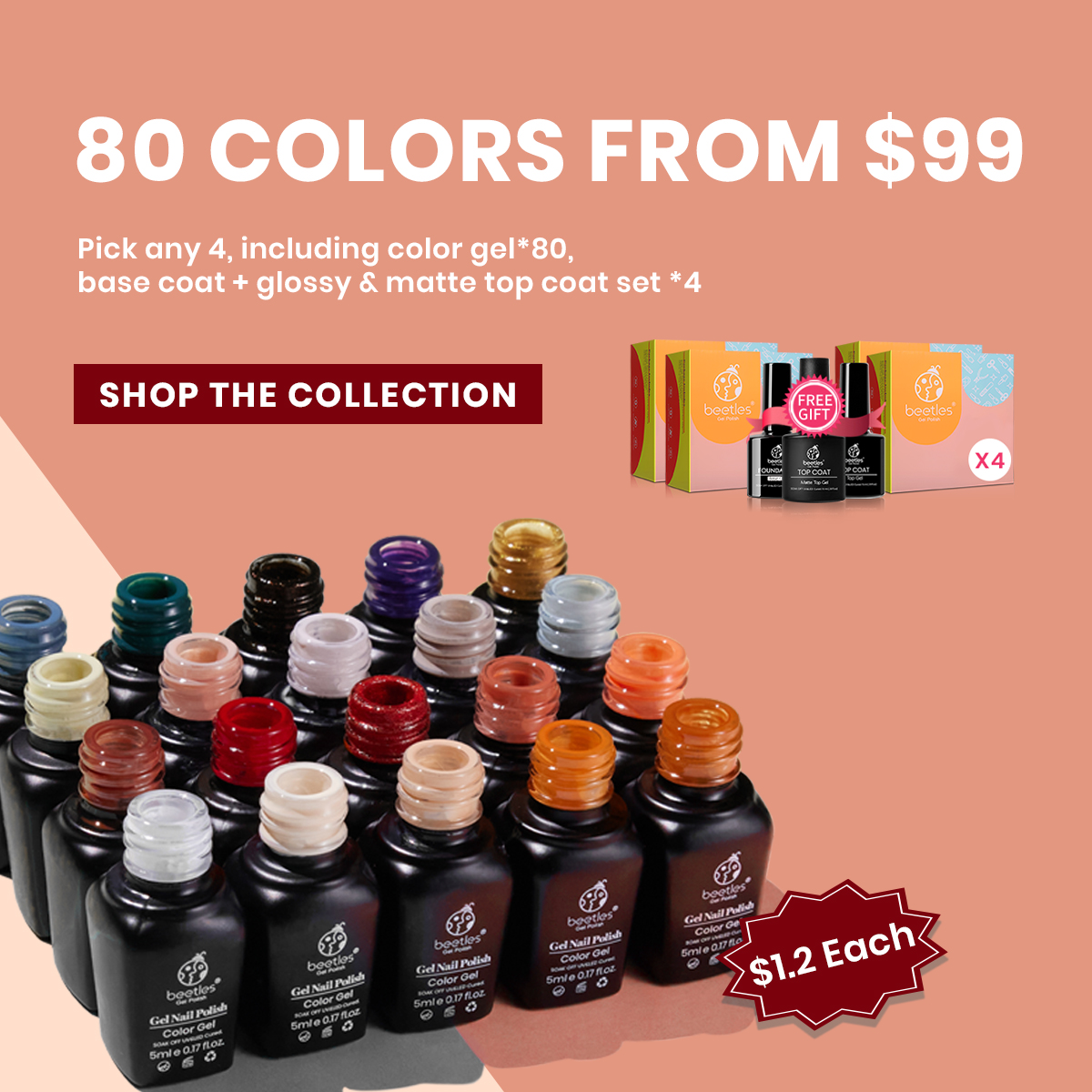 Bulk Savings For Pros - 80 colors starting at $99!