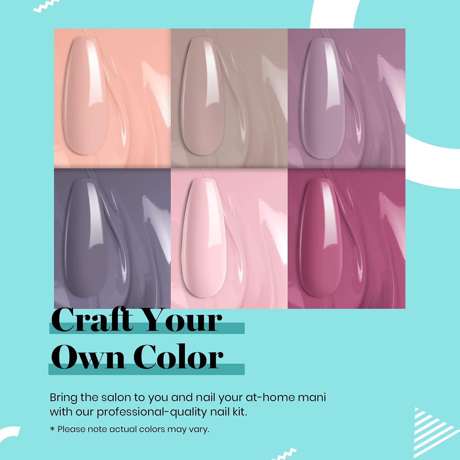 Tender Summer Night Starter Kit 6 Colors Base & Top Coat Dryer Brushes