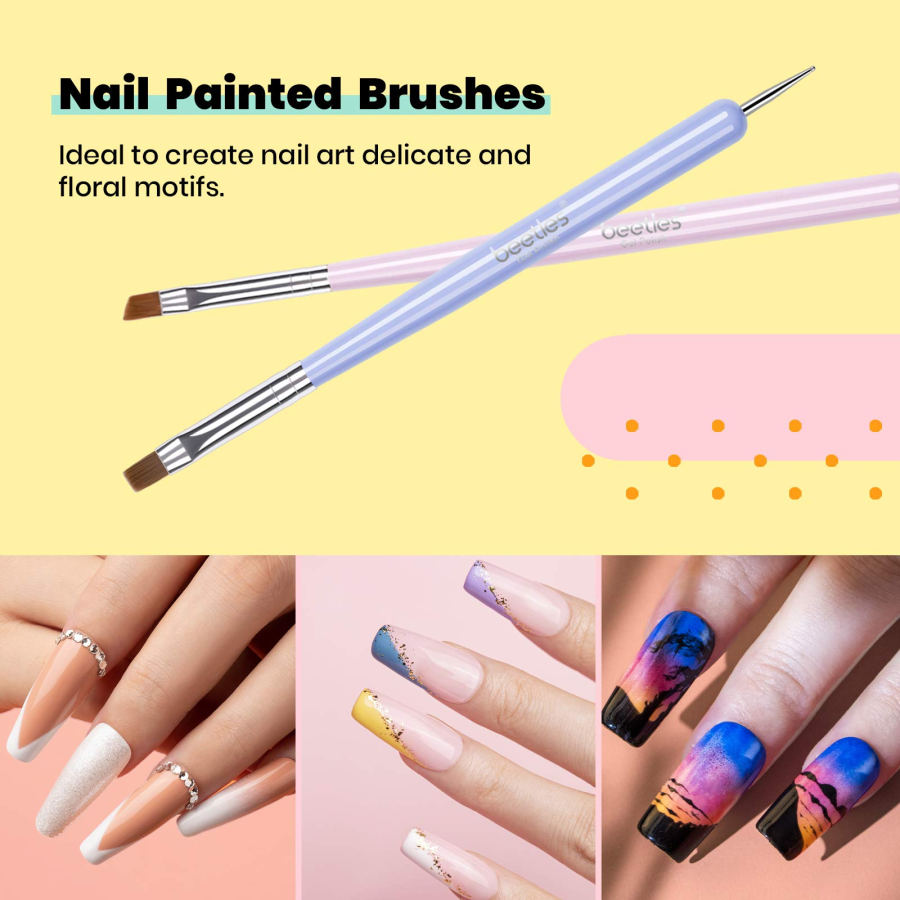Nail Art Brushes Set, Beetles Gel Polish Nail Art Design Pen Painting