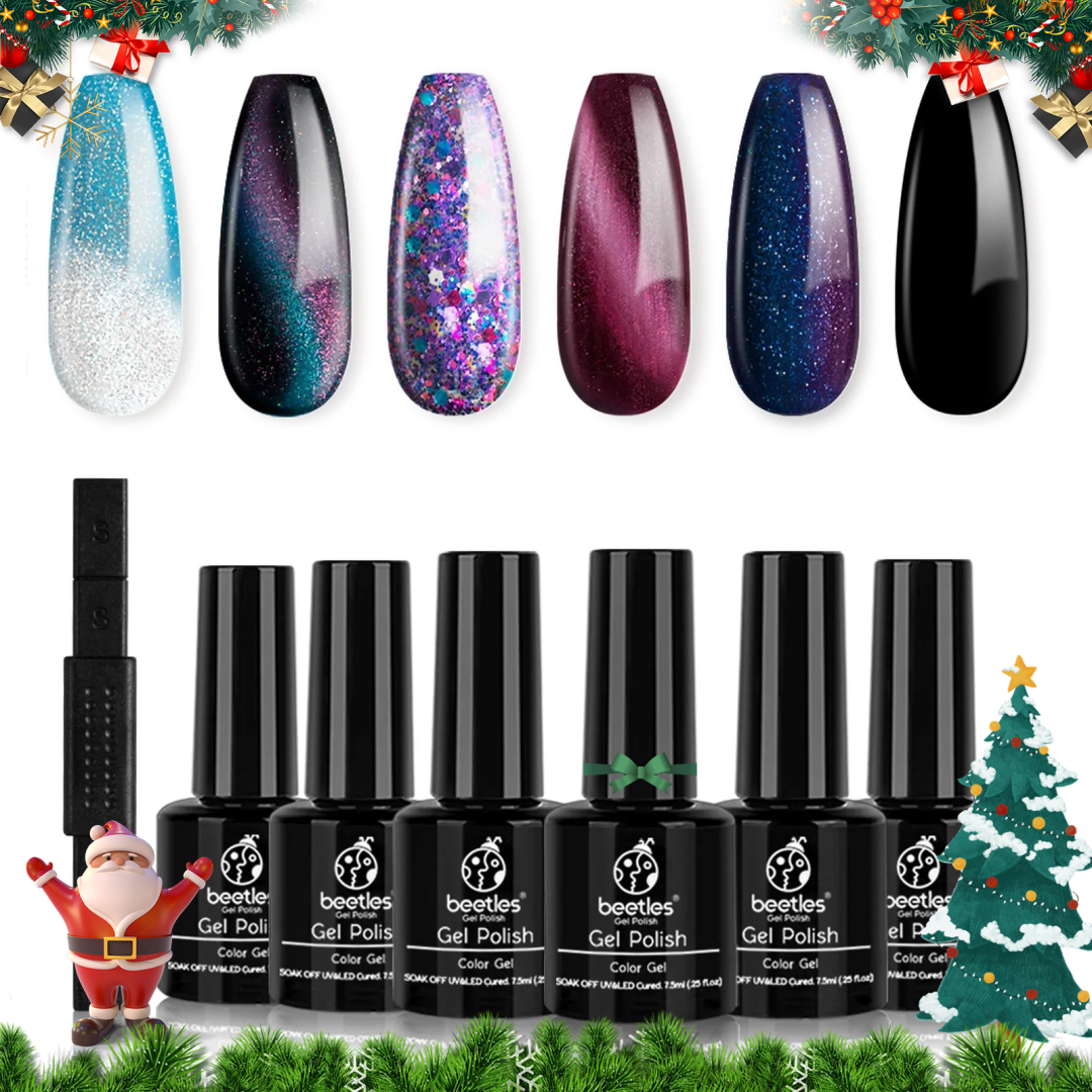 Beetles Milky Way Glitter Gel Nail Polish Set - 6 Colors Collection ...