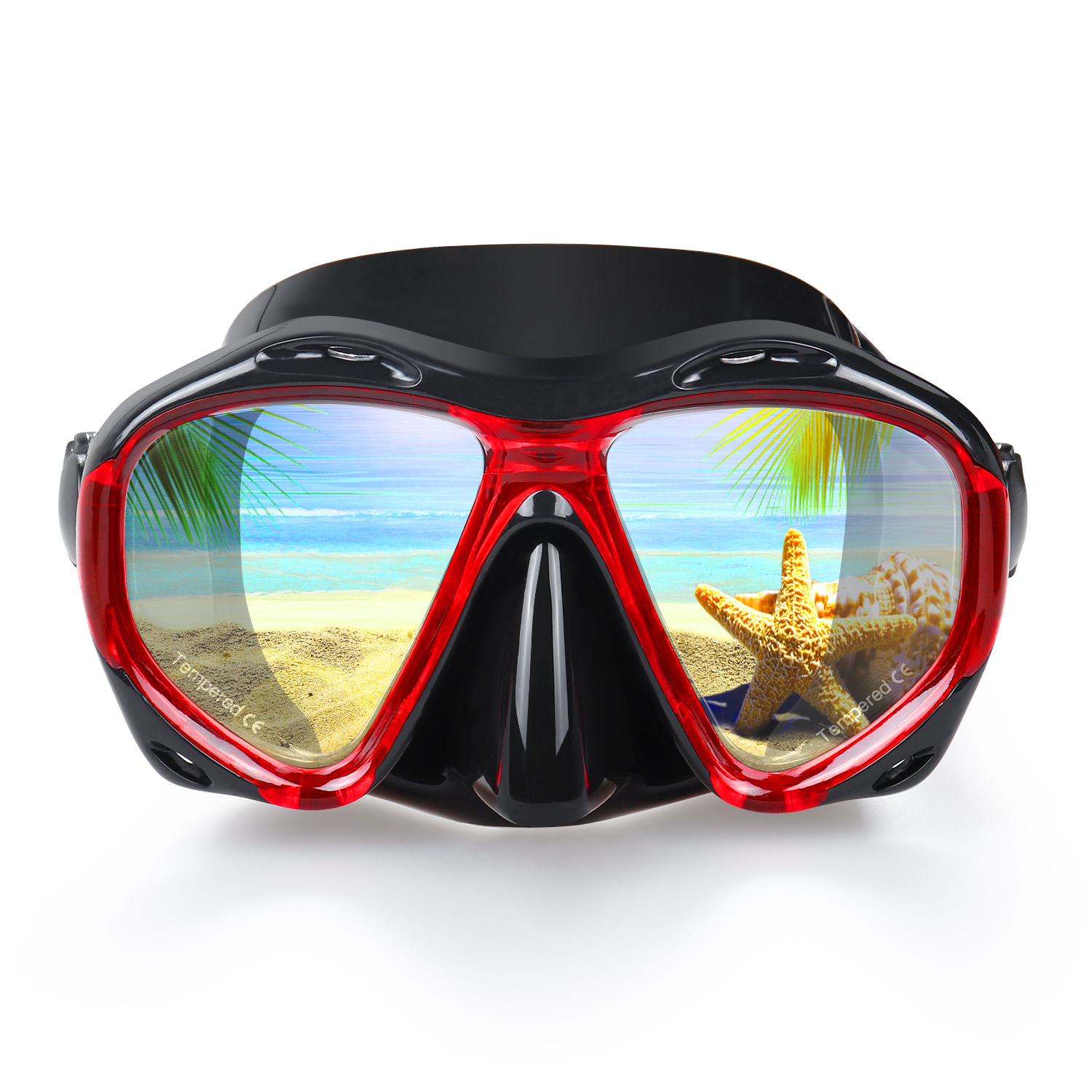 Panoramic HD Snorkel Diving Mask with Tempered Glasses for Adult and Youth