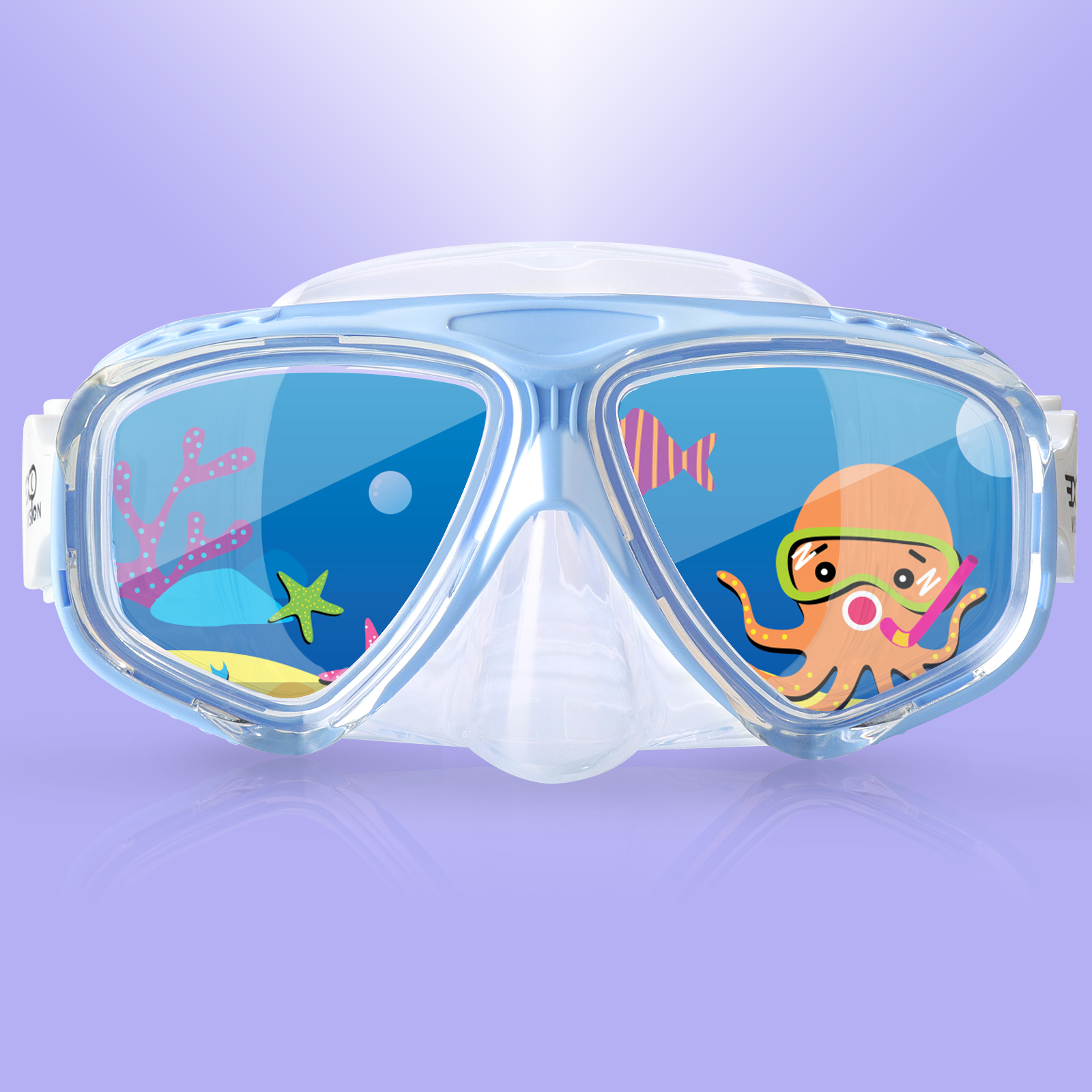 Kids Snorkeling Diving Mask Anti-Fog Diving Mask for Boys Girls