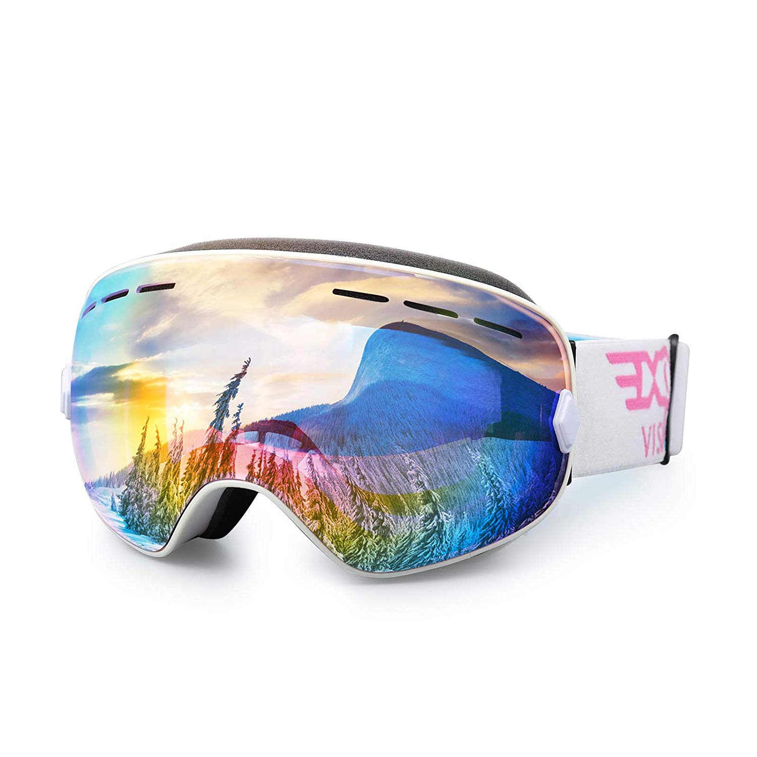 EXP VISOIN Spherical Snowboard Ski Goggles for Adult