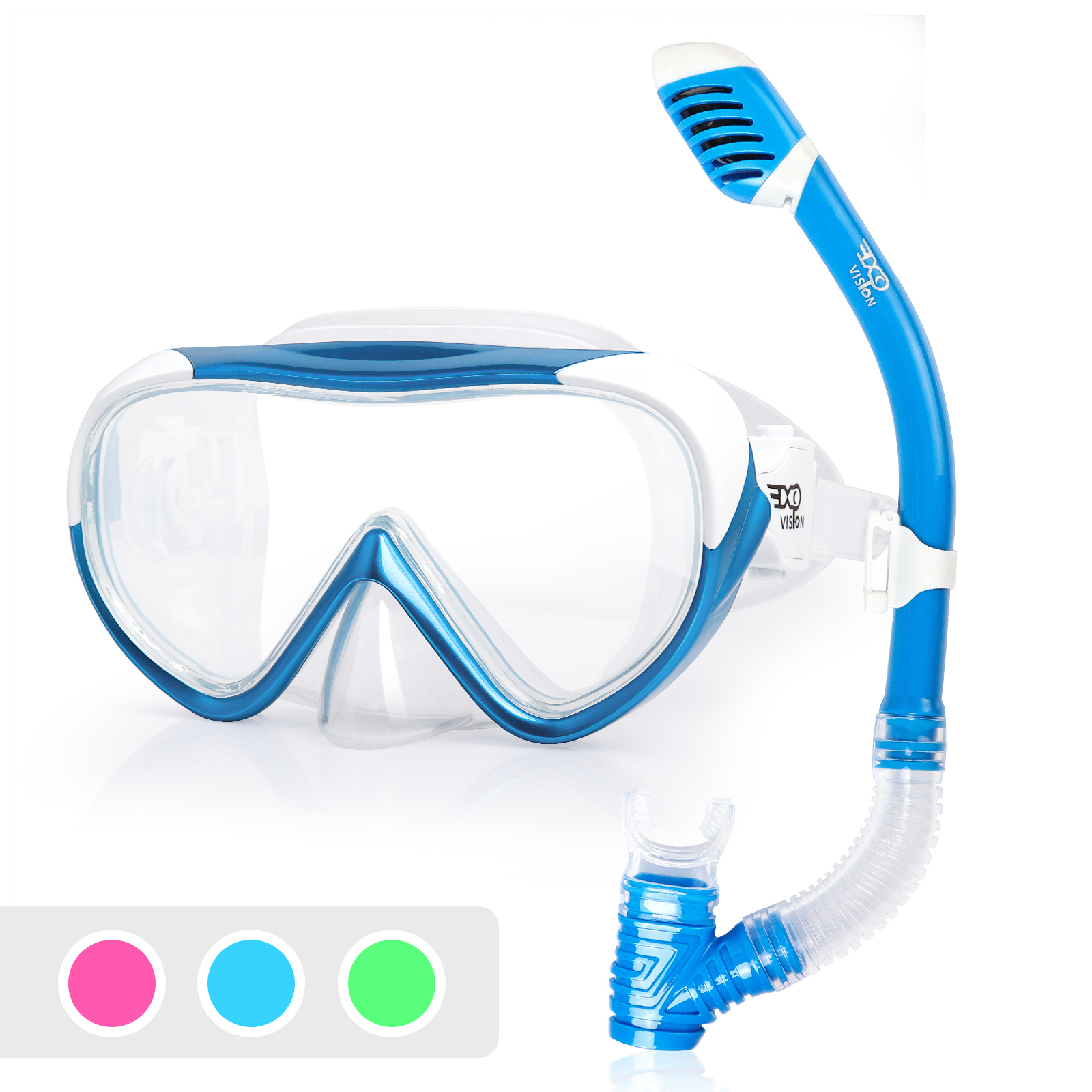 Kids Panoramic Snorkel Mask Set EX-1700T