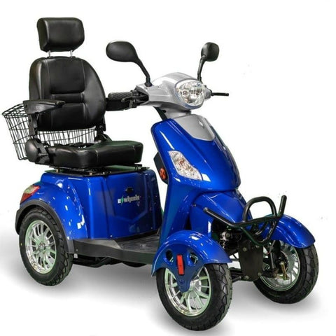 EWheels EW-46 Electric 4-Wheel Mobility Scooter In Blue