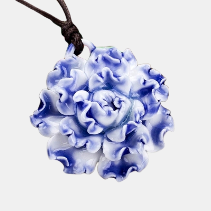 Jingdezhen Ceramic Necklace Ceramic Ornament Handmade Pinch Ceramic