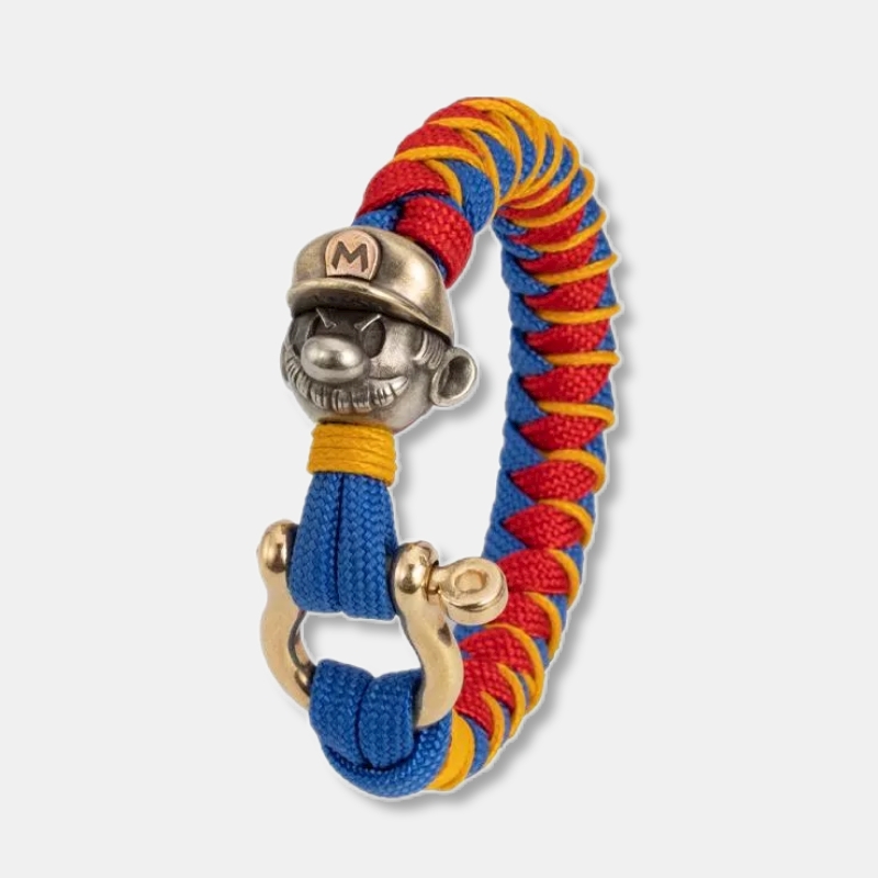 Mario Handmade Dragon Skin Craft Hand Rope Weaving Bracelet Gift