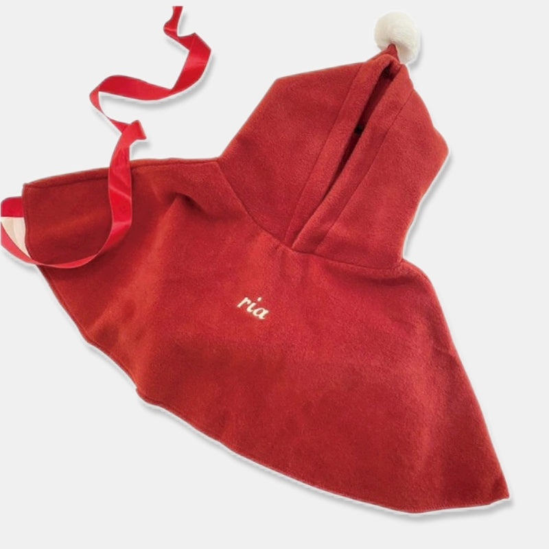 Christmas Custom Name Baby Cloak Double-sided Fleece Shawl Christmas Gift