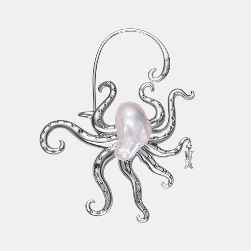Octopus Earrings Integrated Psychedelic Exaggerated Ocean Single Earring