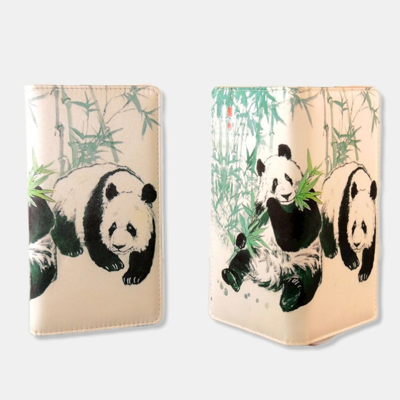 Cartoon Panda Notebook Chinese Style Silk Gift-PandaBoo