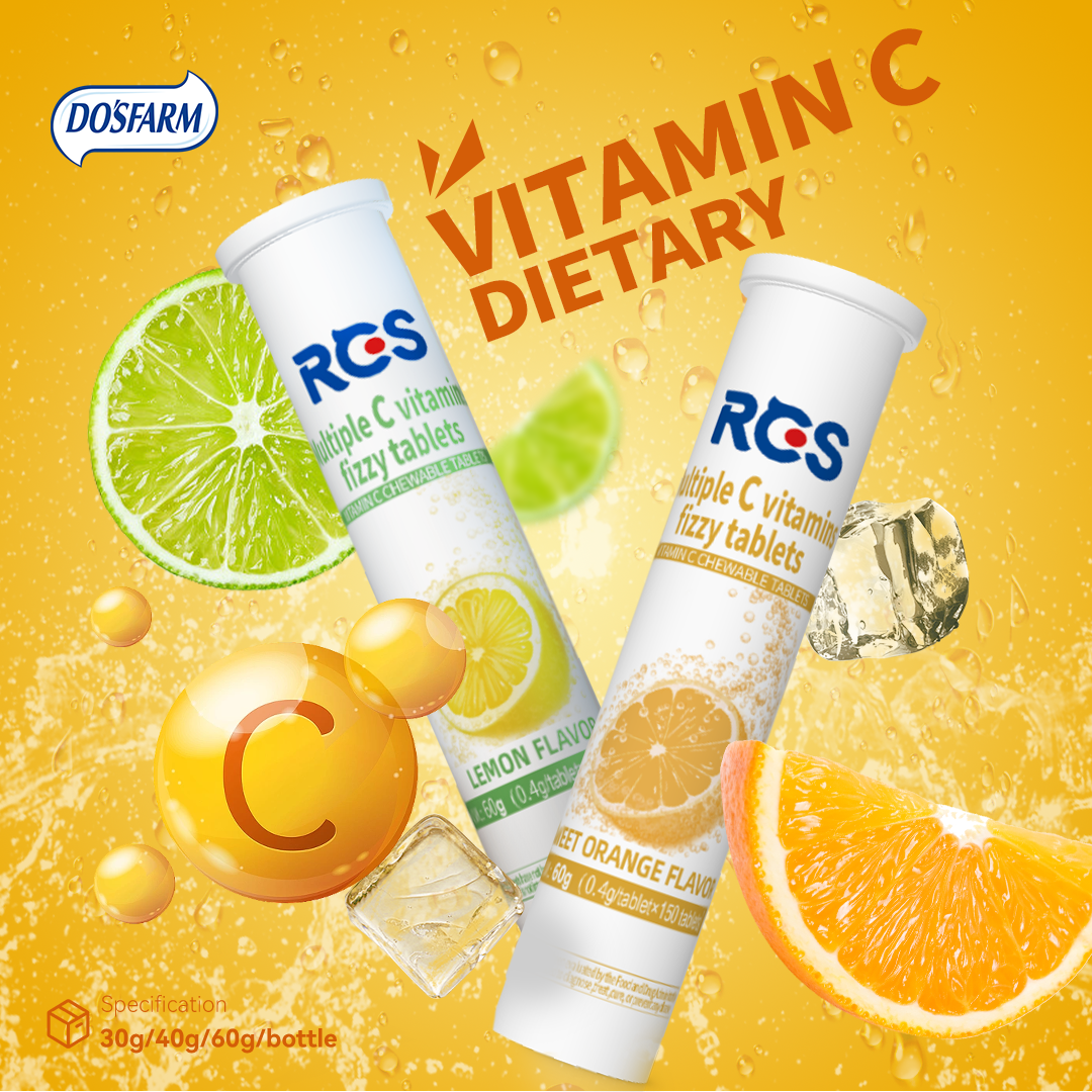 Do’s Farm Healthy Candy VC Tablets Lemon Flavor & Orange Flavor Dietary Supplement