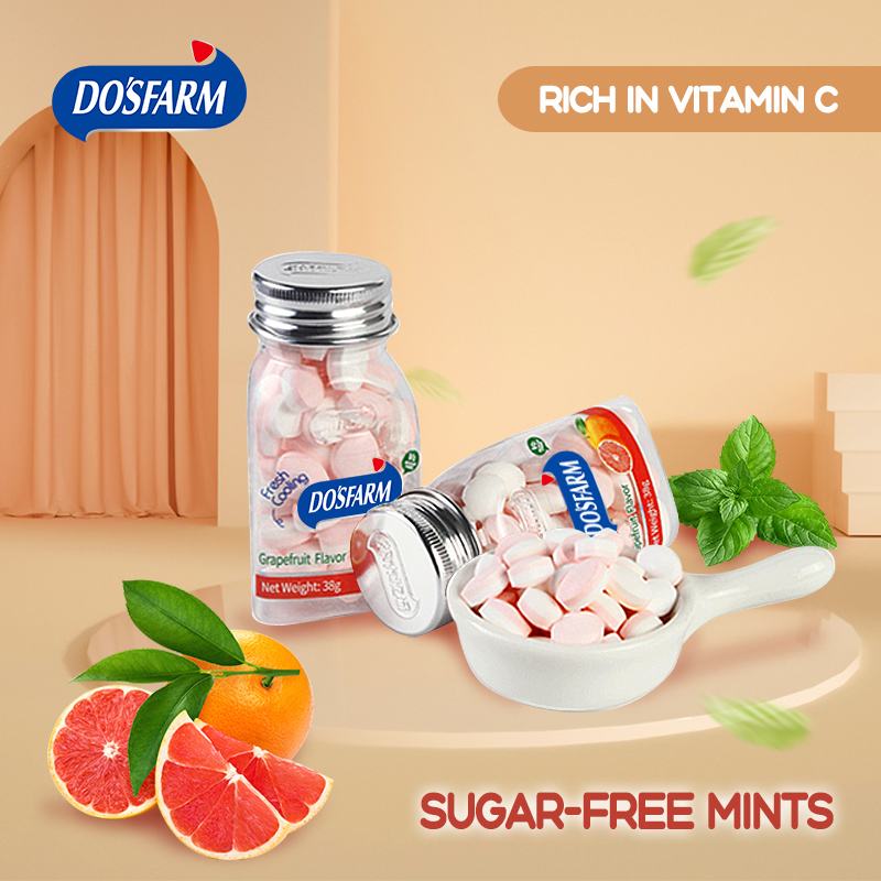 Do’s Farm Vitamin C Breath Mint Candy Wholesale Grapefruit Flavors 38g