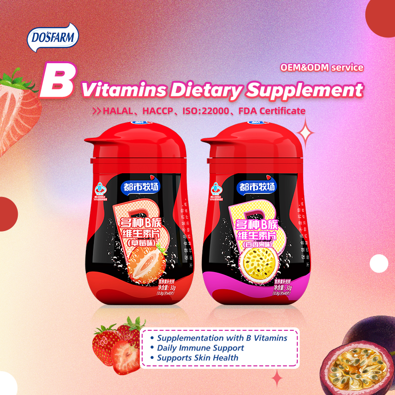 Do’s Farm Dietary Supplements Vitamin B Passion Fruit Flavor & Strawberry Flavor For Wholesalers