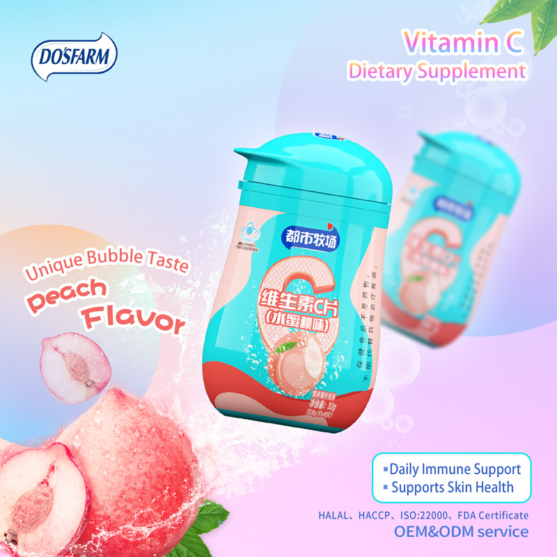 Do’s Farm Dietary Supplements Vitamin C Peach Flavor 32g For Wholesalers