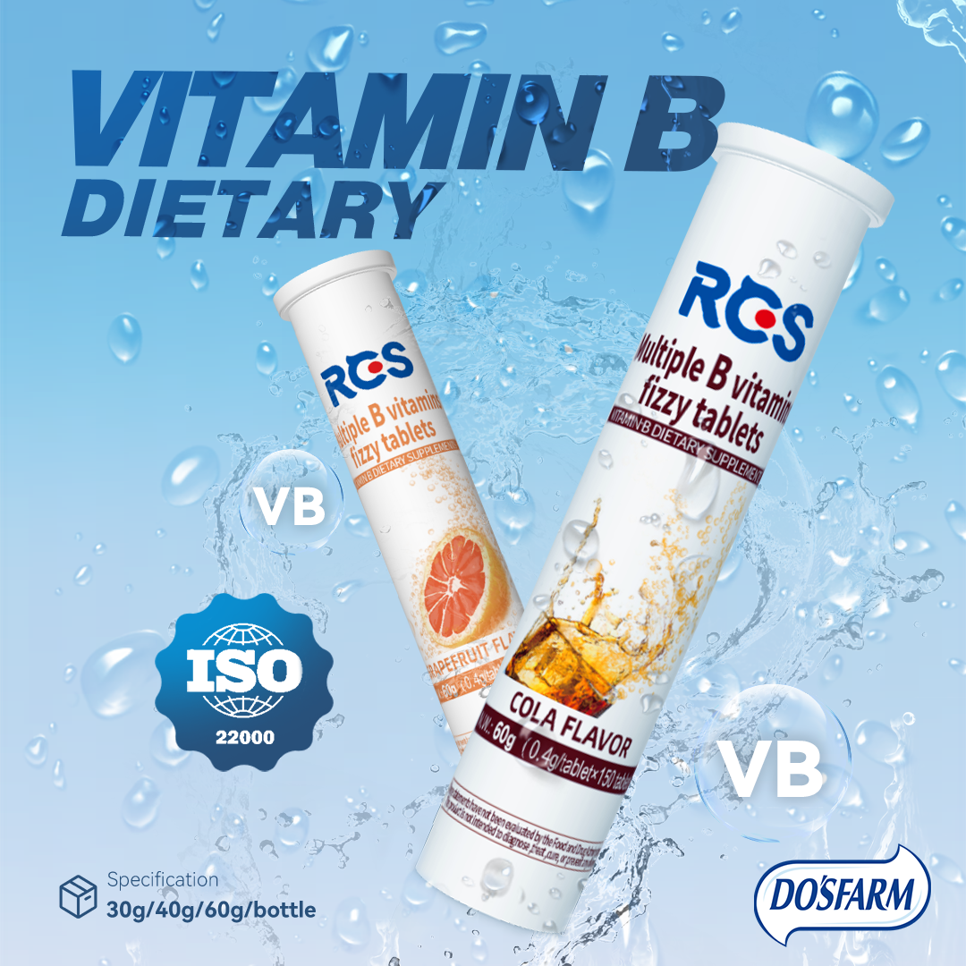 Do’s Farm Vitamin B Tablets Dietary Supplements Cola Flavor Grapefruit Flavor 60g