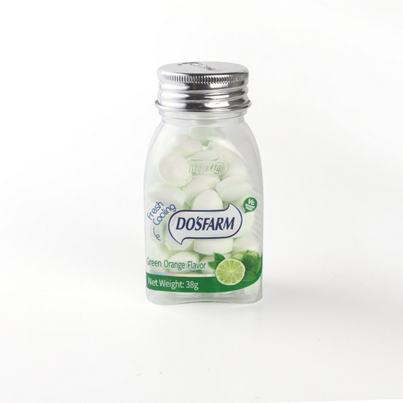 Do’s Farm Triangular Bottle Design Vitamin C Mint Candy Green Orange Flavors 38g