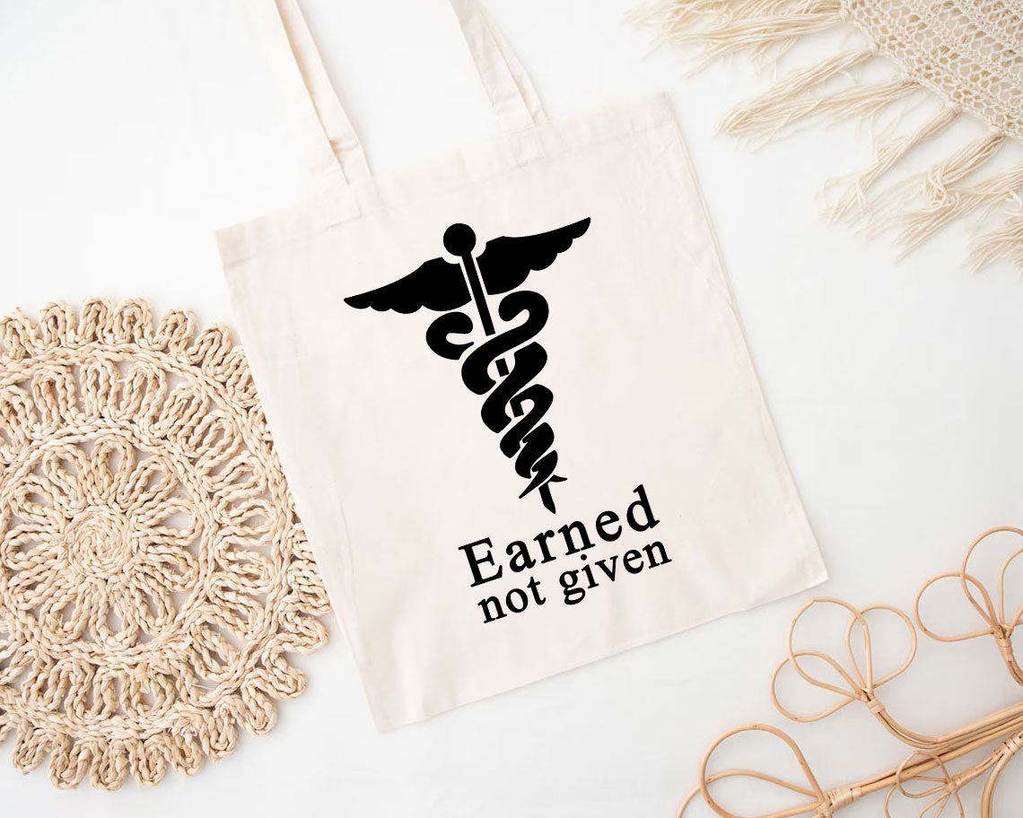 Easy Is Earned - Canvas Tote Bags