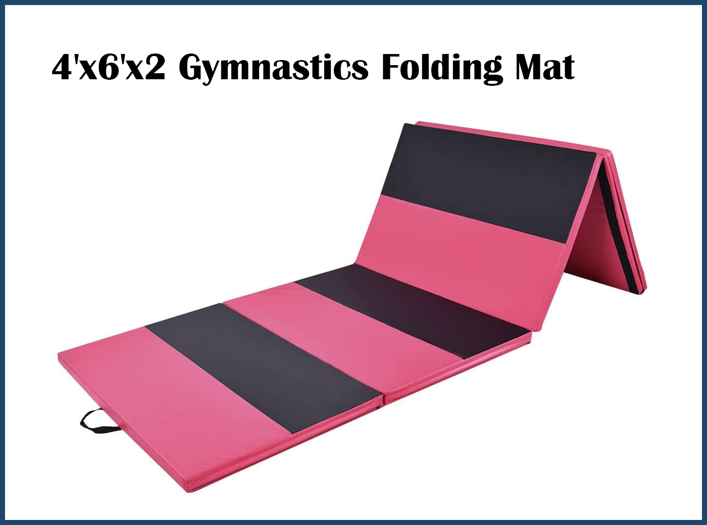 4'x6'x2 Gymnastics Folding Mat Practice Yoga Mat