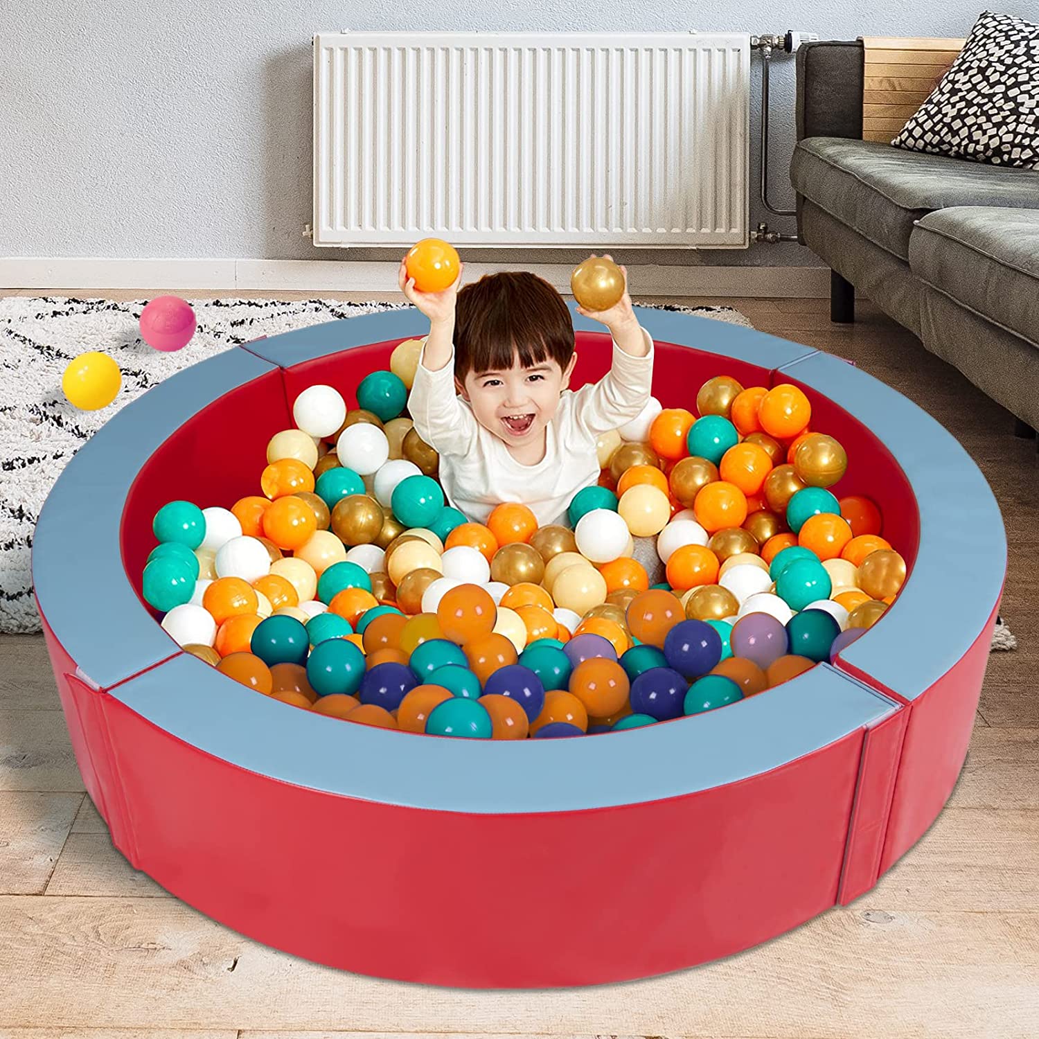 Round playpen for children, indoor play toys