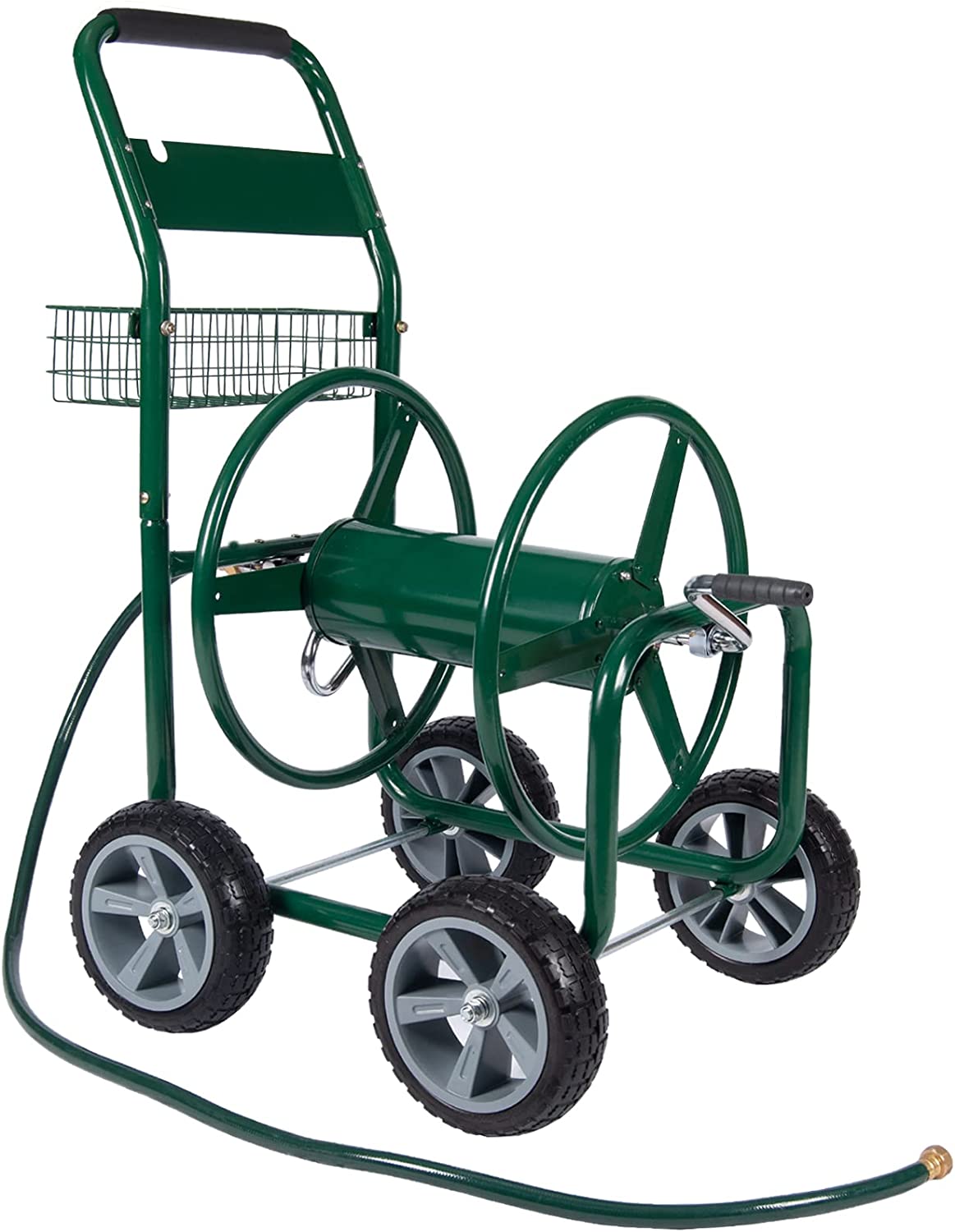 Industrial Hose Reel Cart, Garden Heavy Duty Hose Reel Cart-Polar Aurora