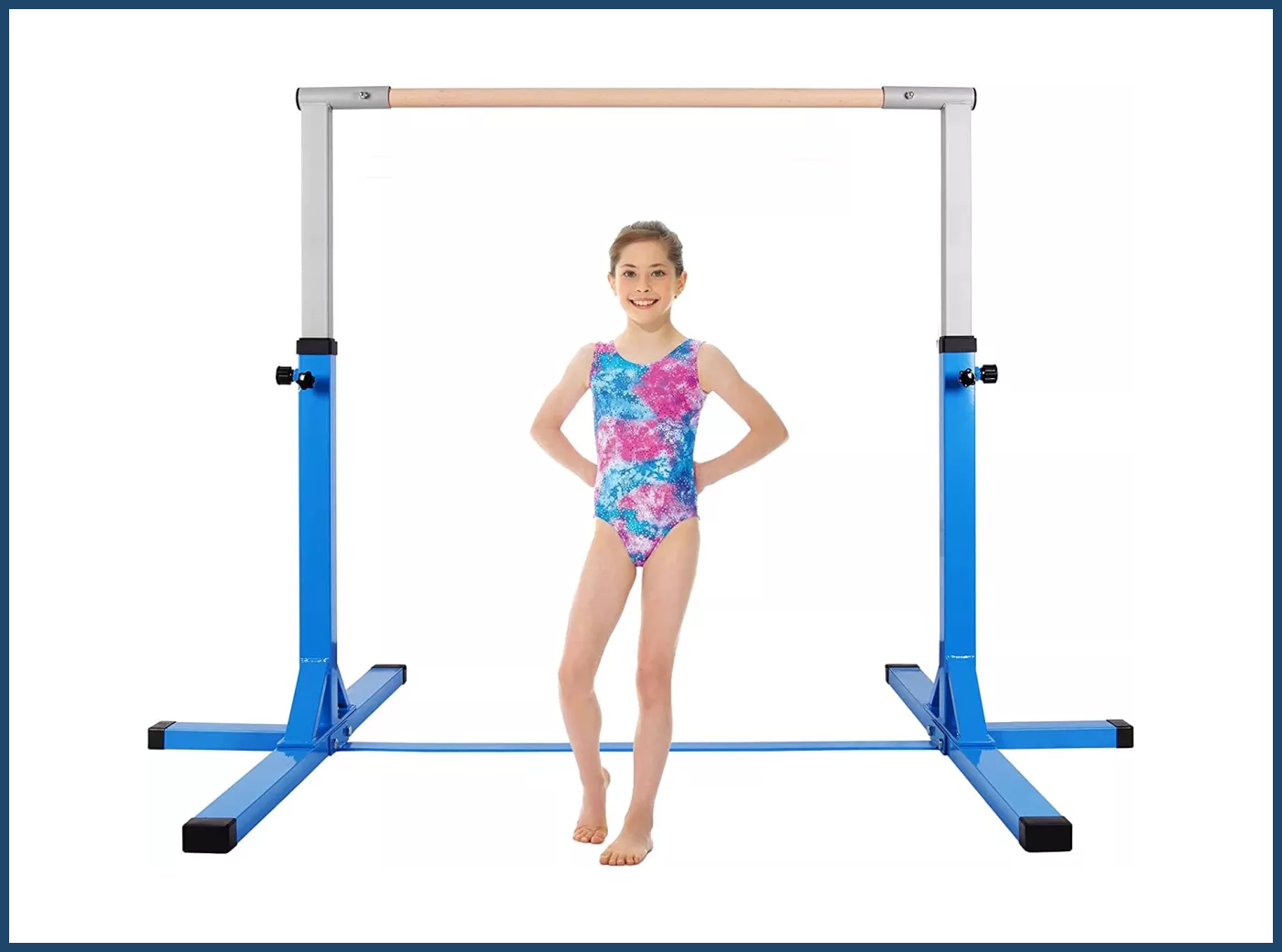 Gymnastics training horizontal bar adjustable height indoor and