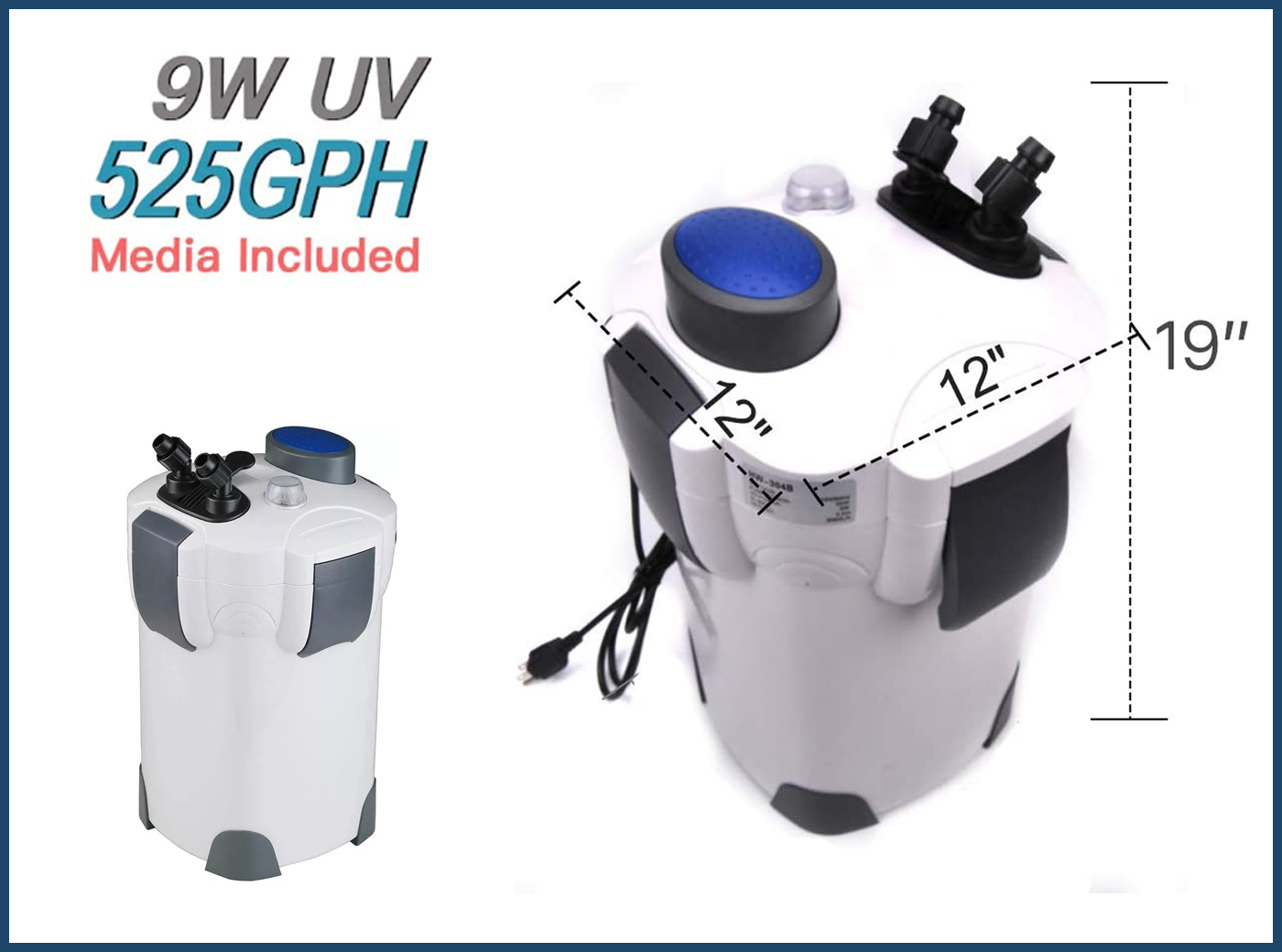 4Stage External Canister Filter 525GPHPolar Aurora