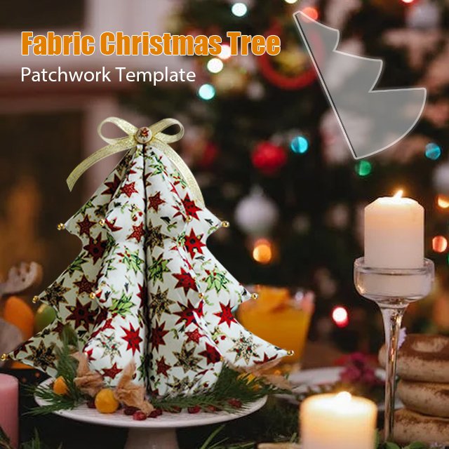 Fabric Christmas Tree Sewing Template-With Tutorial
