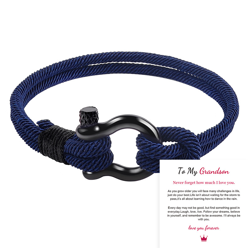 For Son - Mother and Son Forever linked together knot bracelet