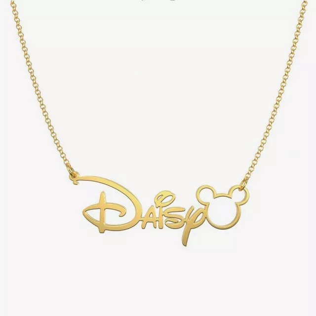 Classic Cartoon Princess Style Name Necklace