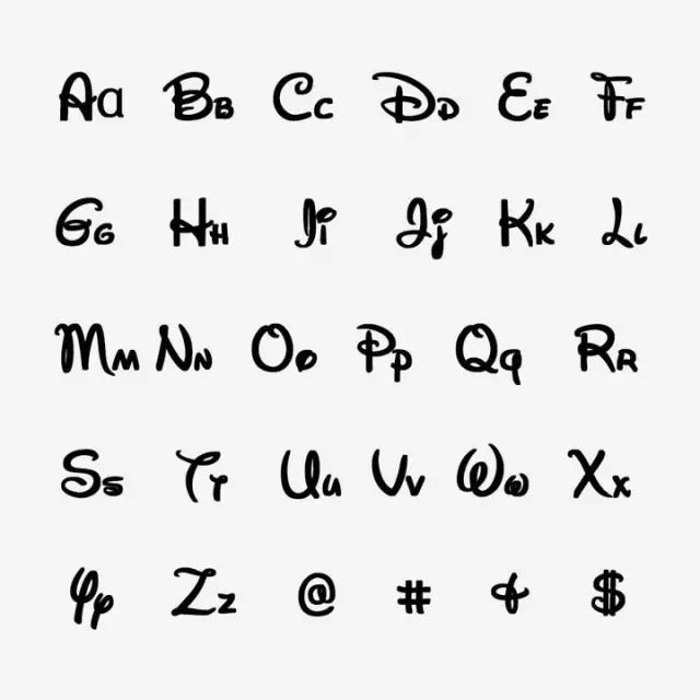 Personalized Princess Style Name Necklace