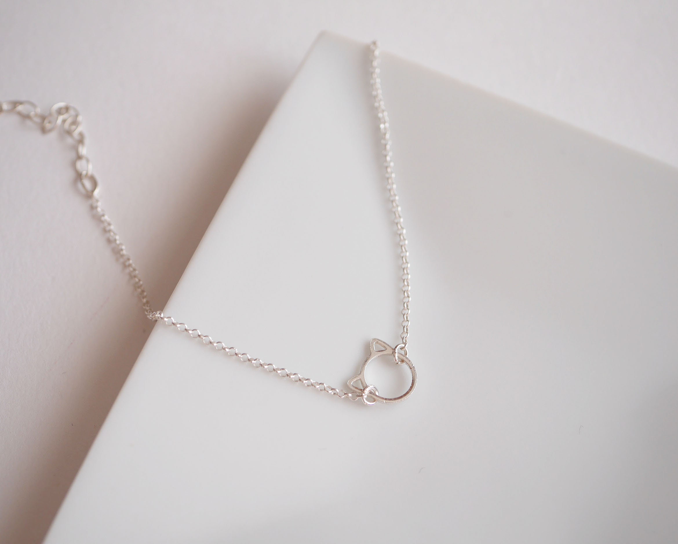 Sterling Silver Cat Head bracelet