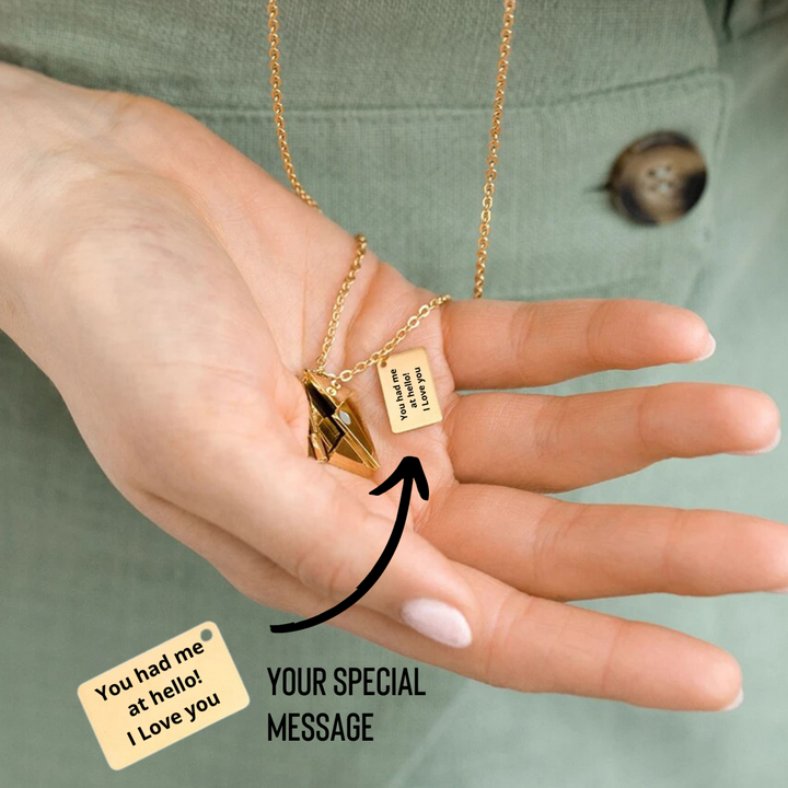 Engraved Little Message Necklace