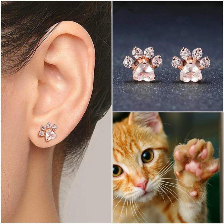  Paw Shape Earrings 
