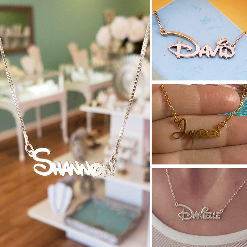 Personalized Princess Style Name Necklace