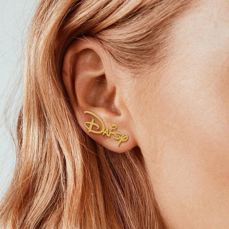 Personalized Princess Style Earrings (1 Pair)