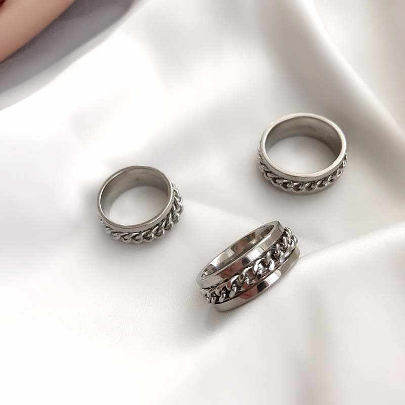 Spinning Bottle Opener Ring - Stainless Steel