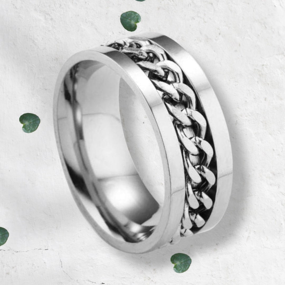 Spinning Bottle Opener Ring - Stainless Steel