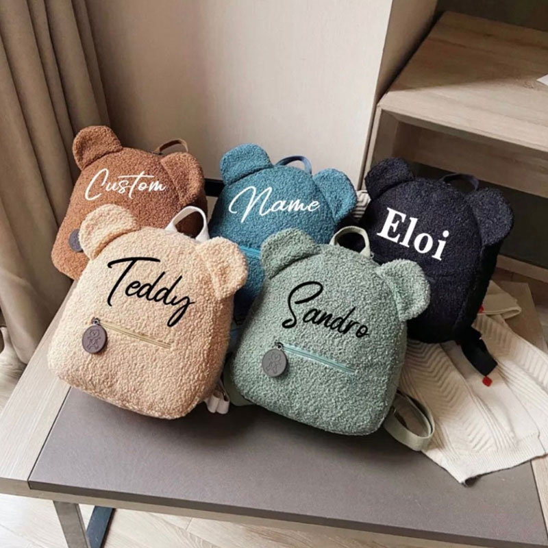 Personalized Embroidered Teddy Bear Backpack